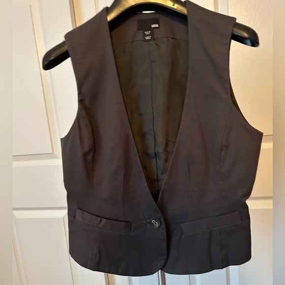 H&M VINTAGE GREY COTTON VEST - Picture 1 of 2